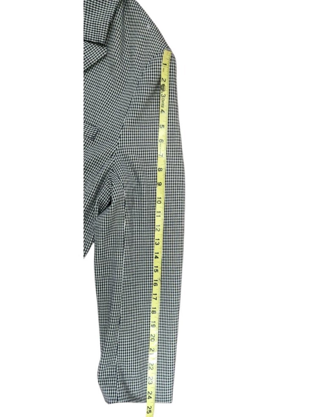 ASTR The Label Houndstooth Blazer Women L Black White Check Tailored Jacket - Picture 10 of 10